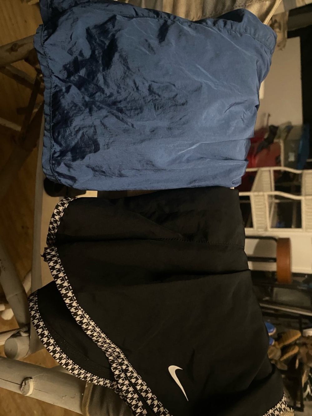 Nike Black Shorts with Blue Windbreaker shorts bundle both small